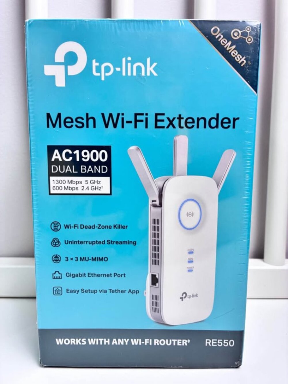 TP-Link RE550, AC1900 Dual Band WiFi Extender, Gigabit Port